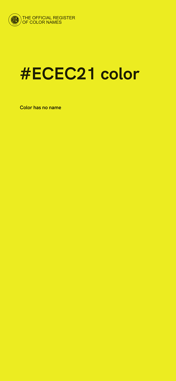 #ECEC21 color image