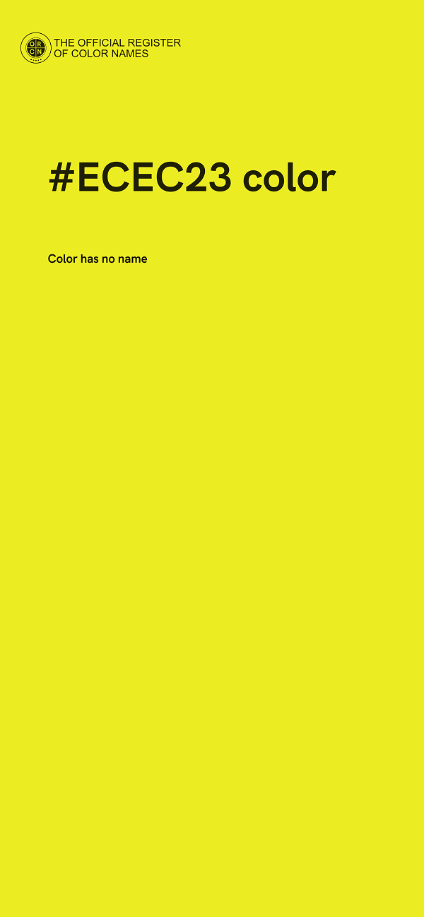 #ECEC23 color image
