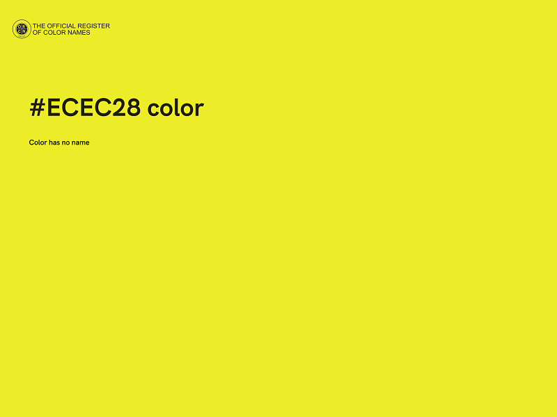 #ECEC28 color image