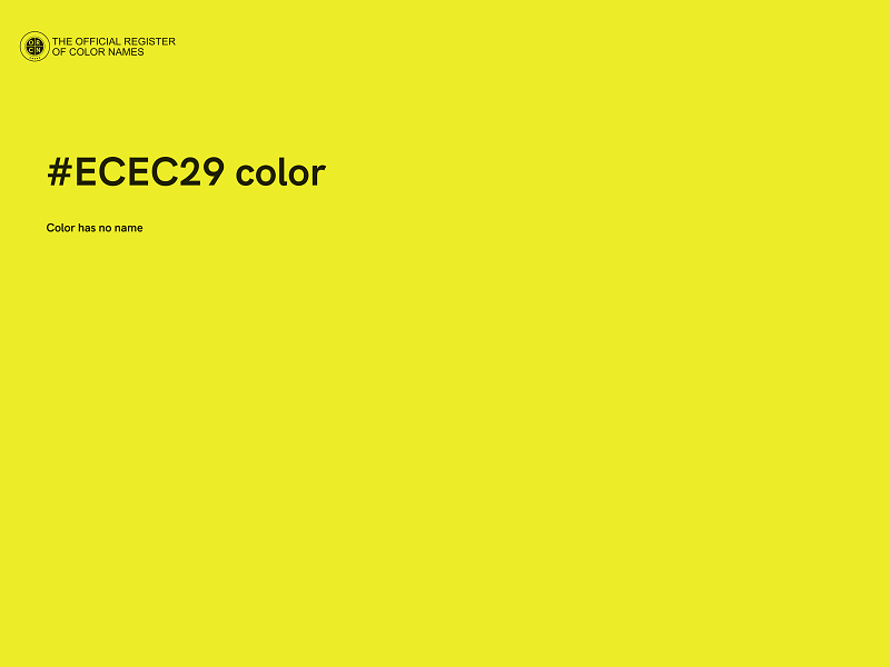 #ECEC29 color image