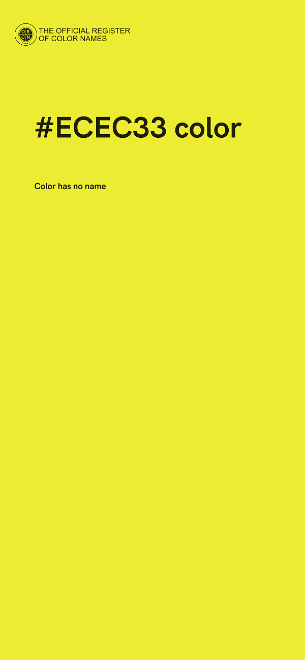 #ECEC33 color image