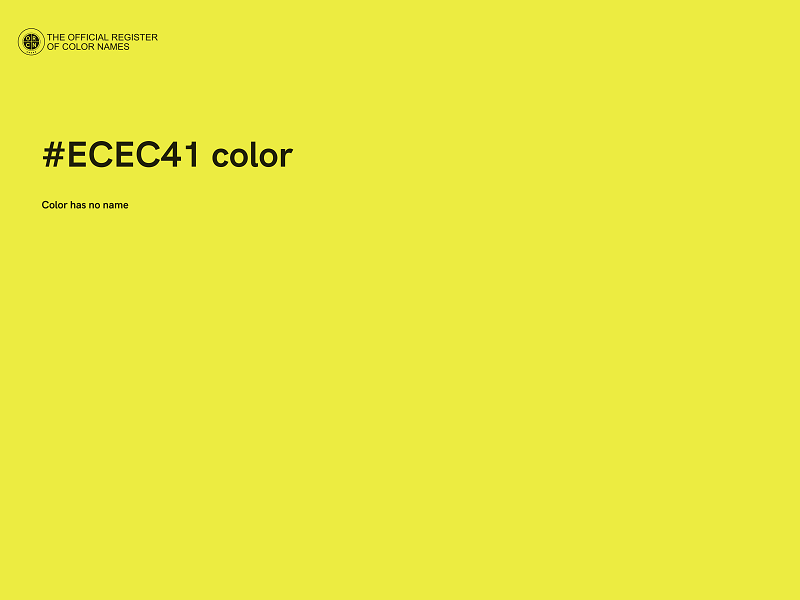 #ECEC41 color image