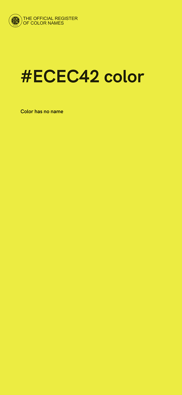 #ECEC42 color image