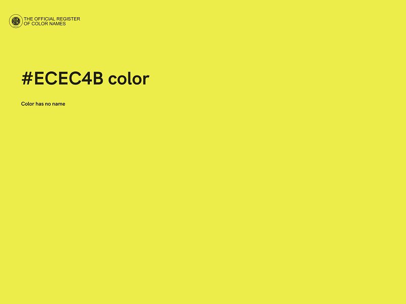 #ECEC4B color image