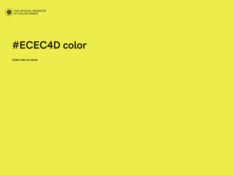 #ECEC4D color image