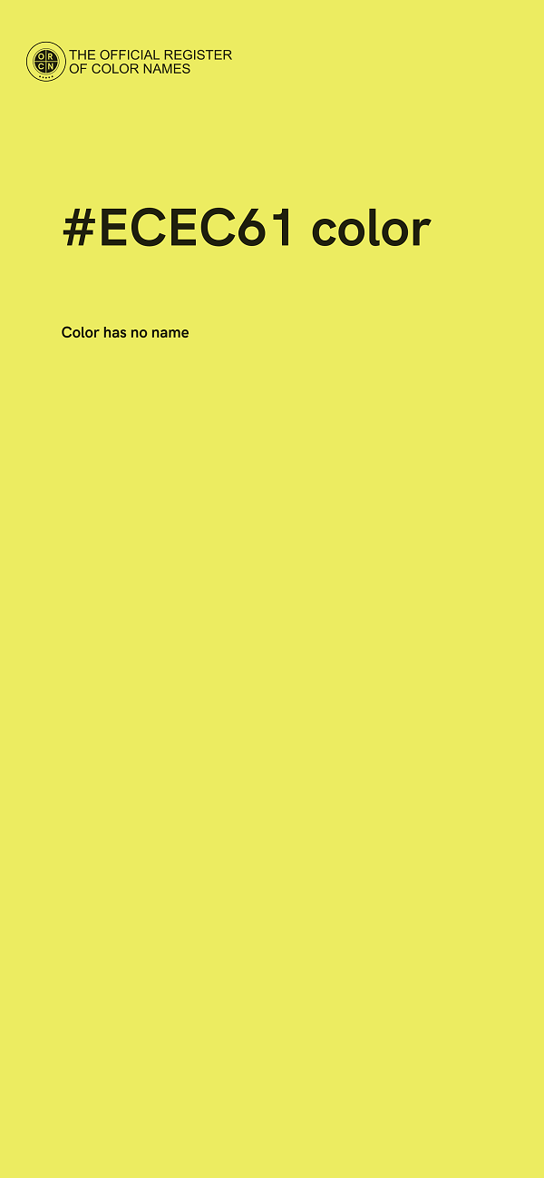 #ECEC61 color image