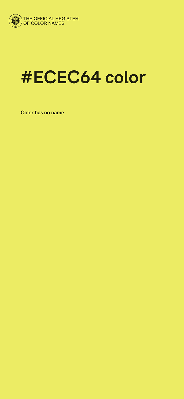 #ECEC64 color image