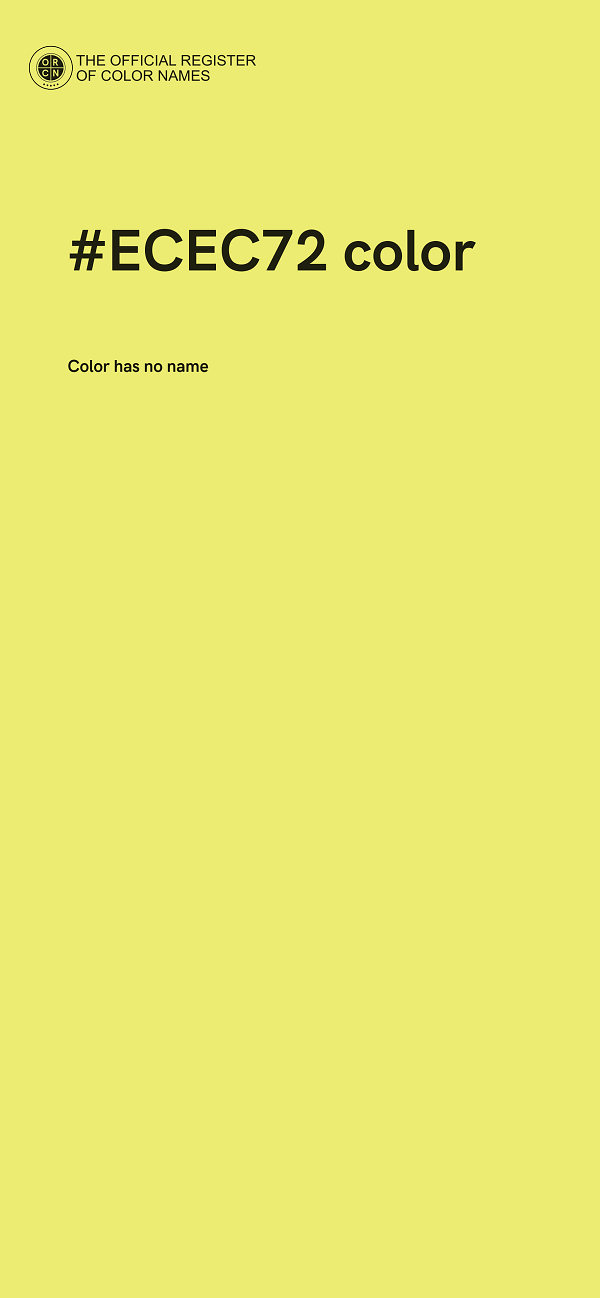 #ECEC72 color image