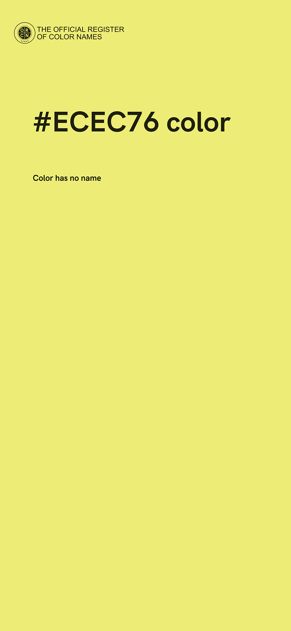 #ECEC76 color image