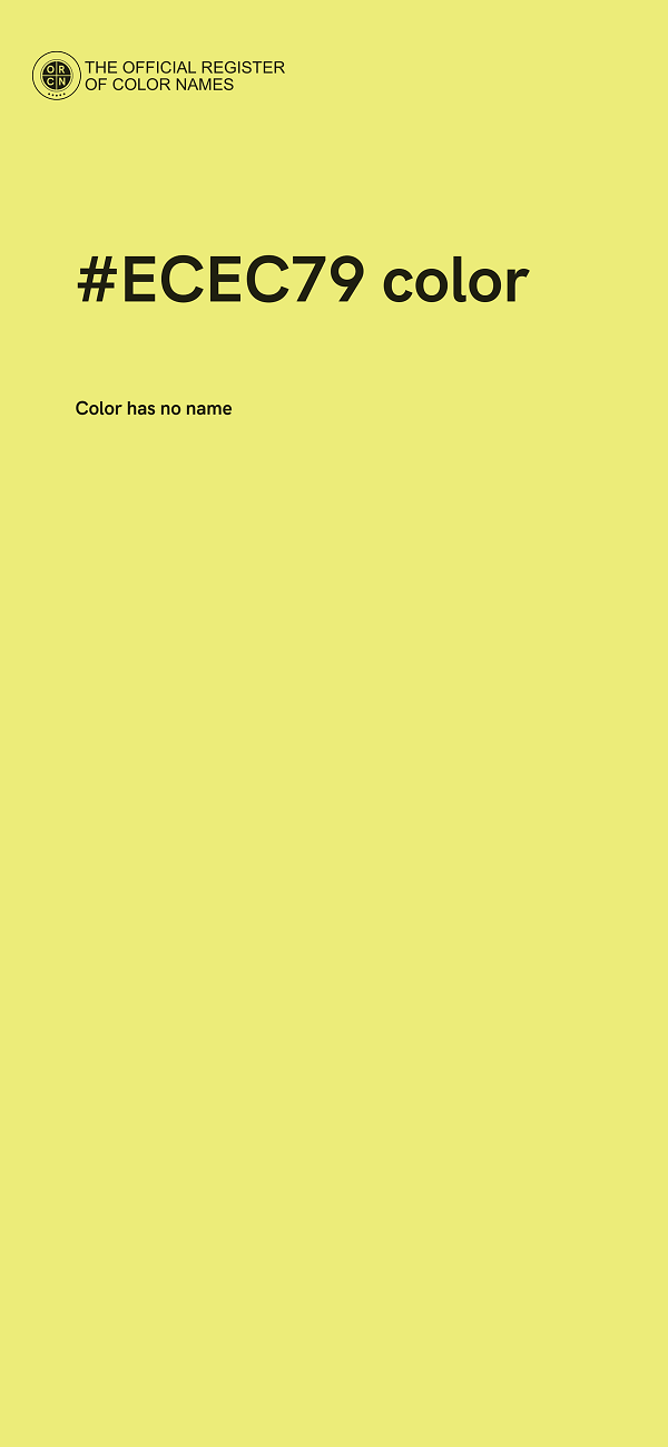 #ECEC79 color image