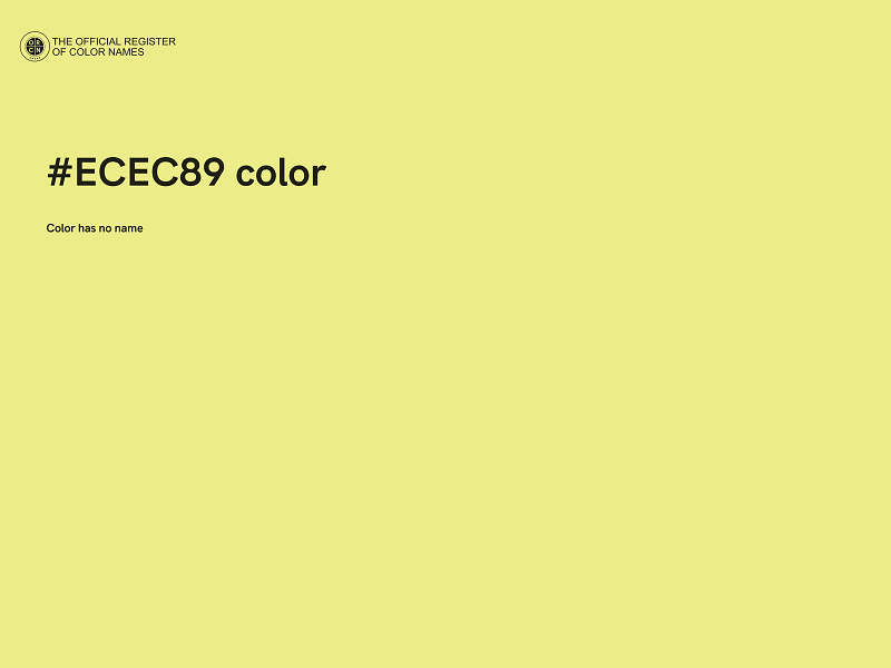 #ECEC89 color image