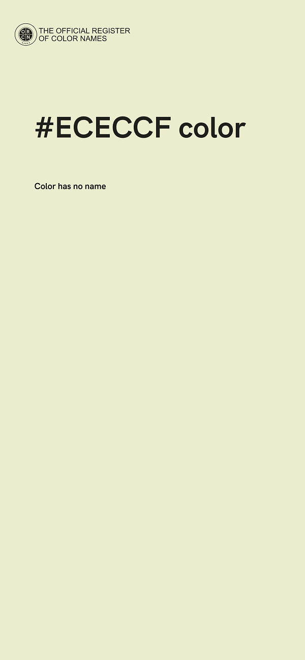 #ECECCF color image