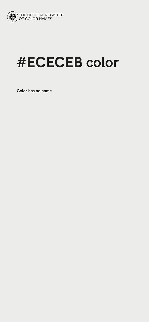 #ECECEB color image