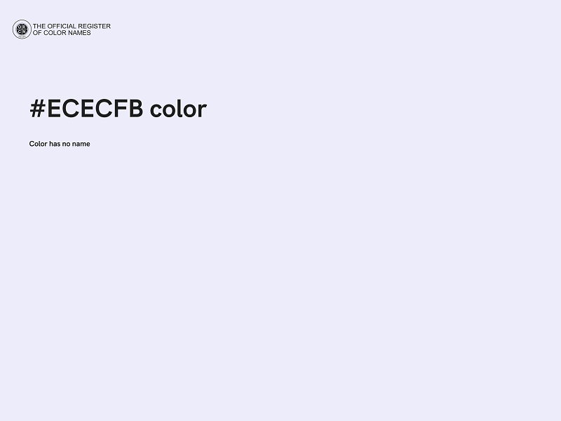 #ECECFB color image