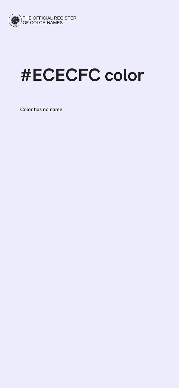 #ECECFC color image