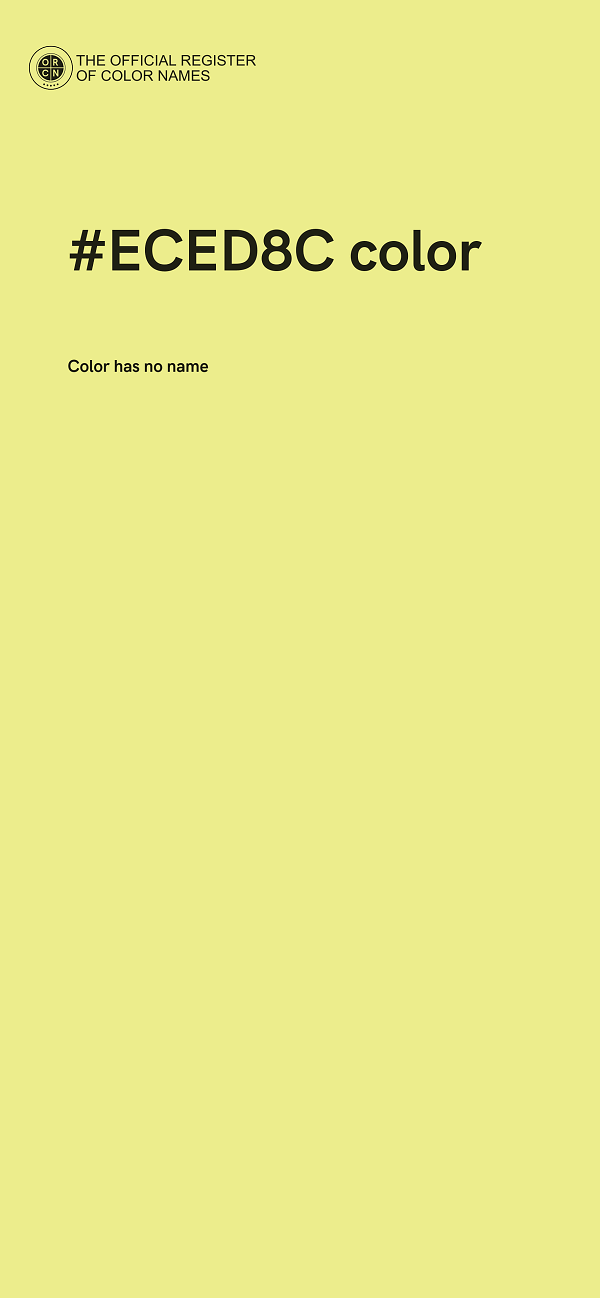 #ECED8C color image