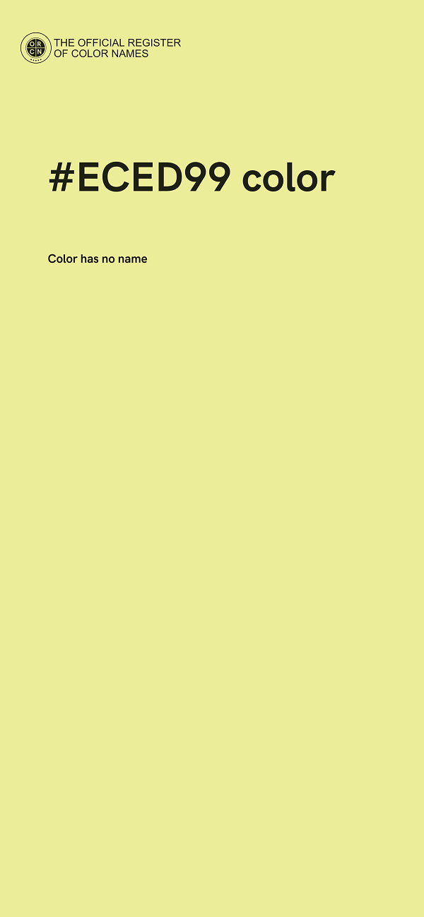 #ECED99 color image