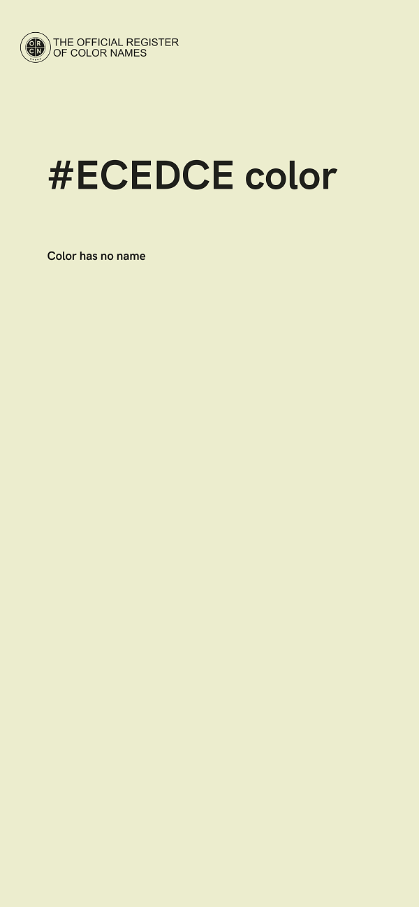 #ECEDCE color image