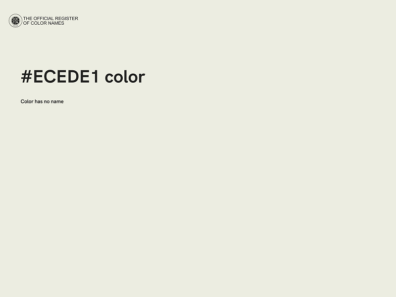 #ECEDE1 color image