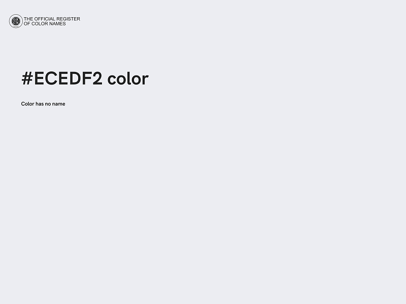 #ECEDF2 color image