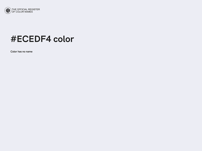 #ECEDF4 color image