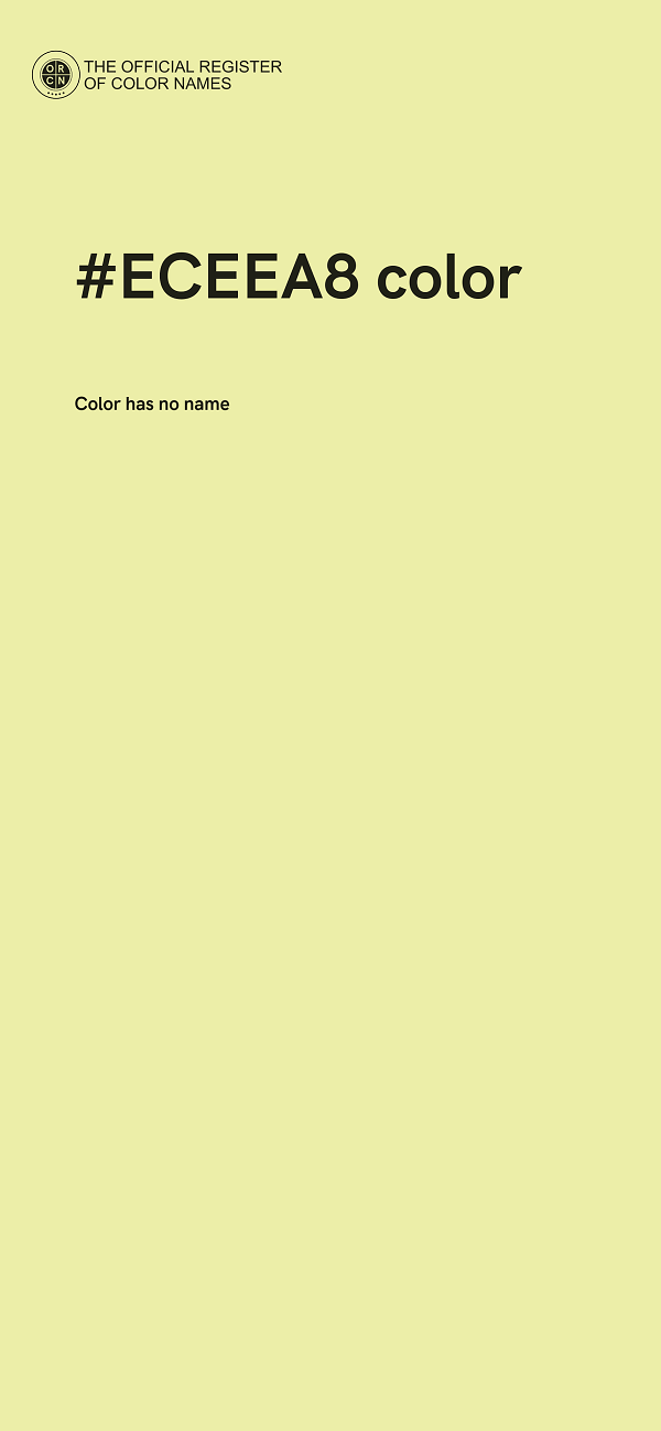 #ECEEA8 color image