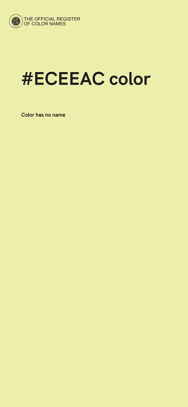 #ECEEAC color image