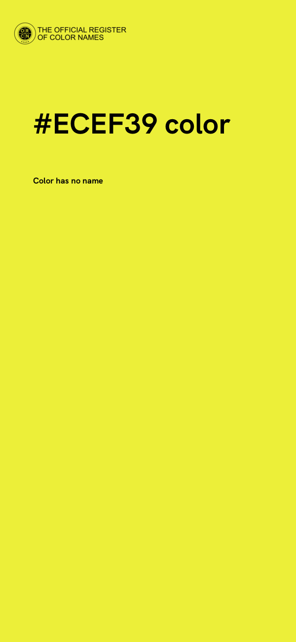 #ECEF39 color image