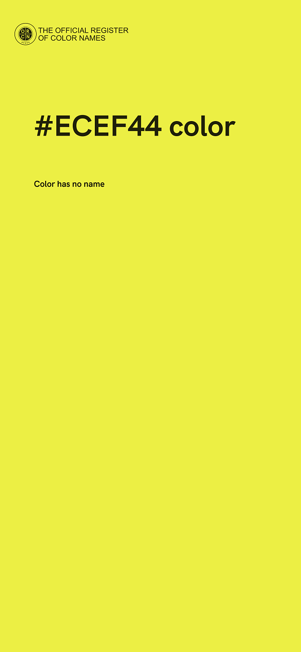 #ECEF44 color image