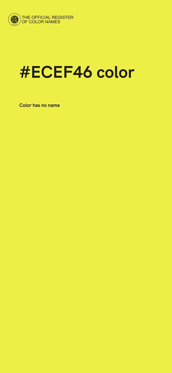 #ECEF46 color image
