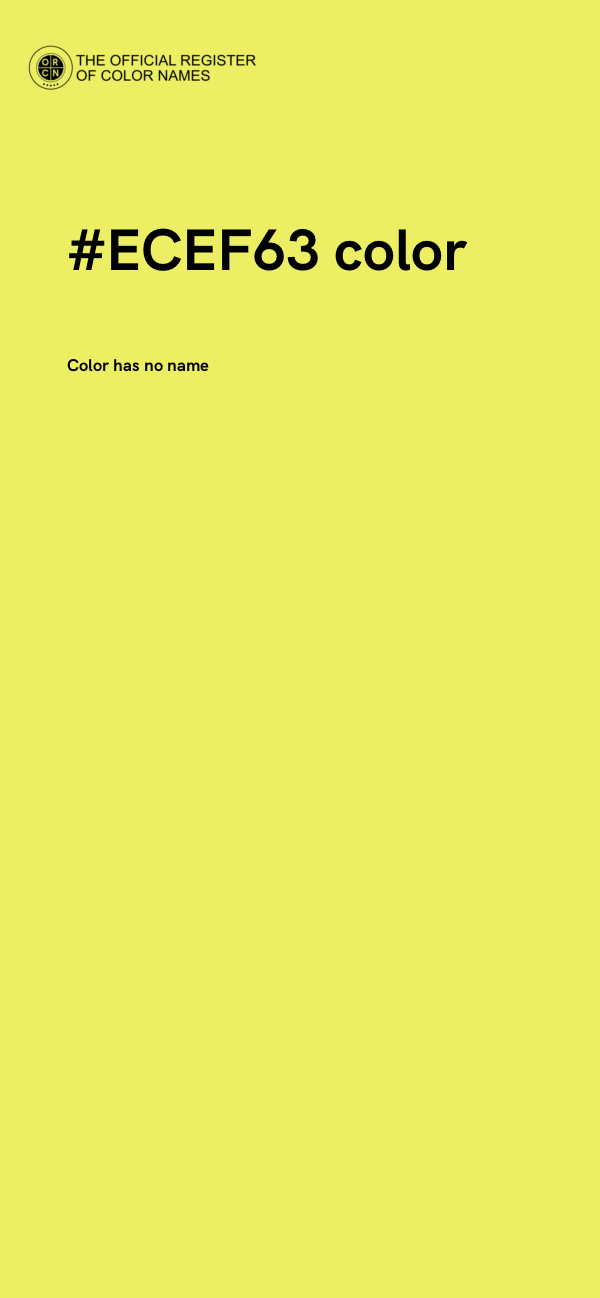 #ECEF63 color image