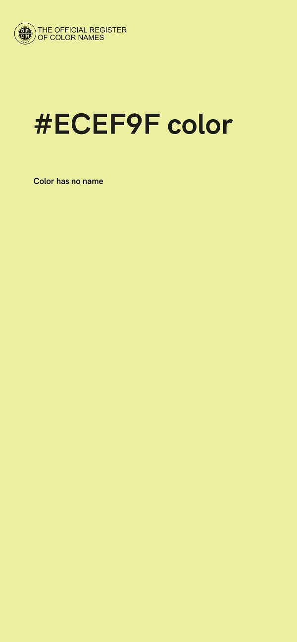 #ECEF9F color image