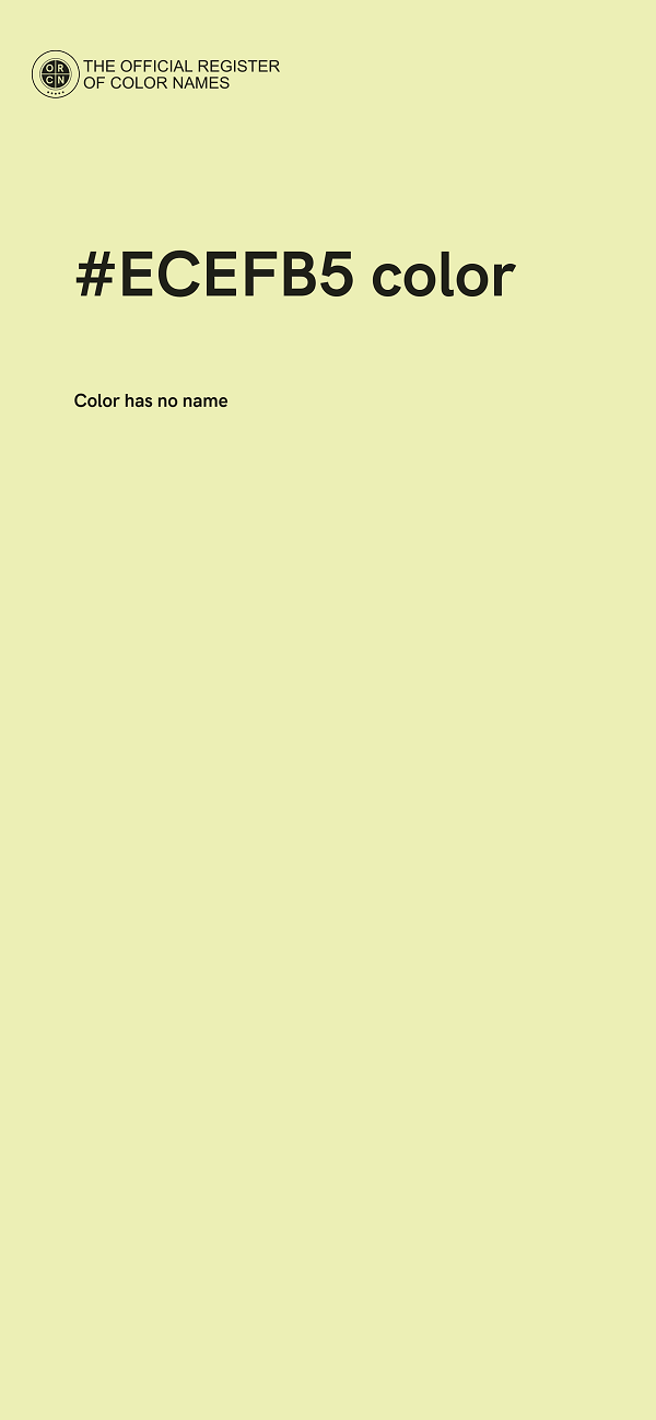 #ECEFB5 color image