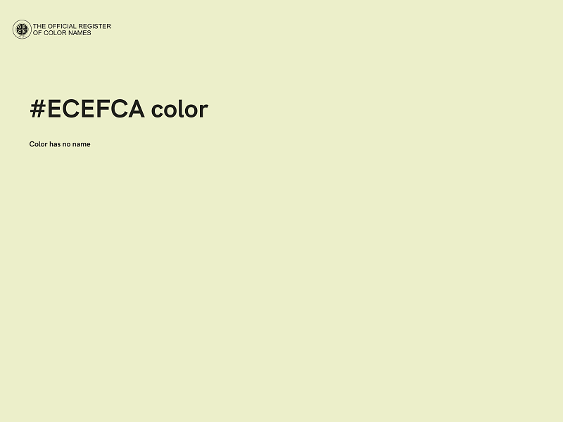 #ECEFCA color image