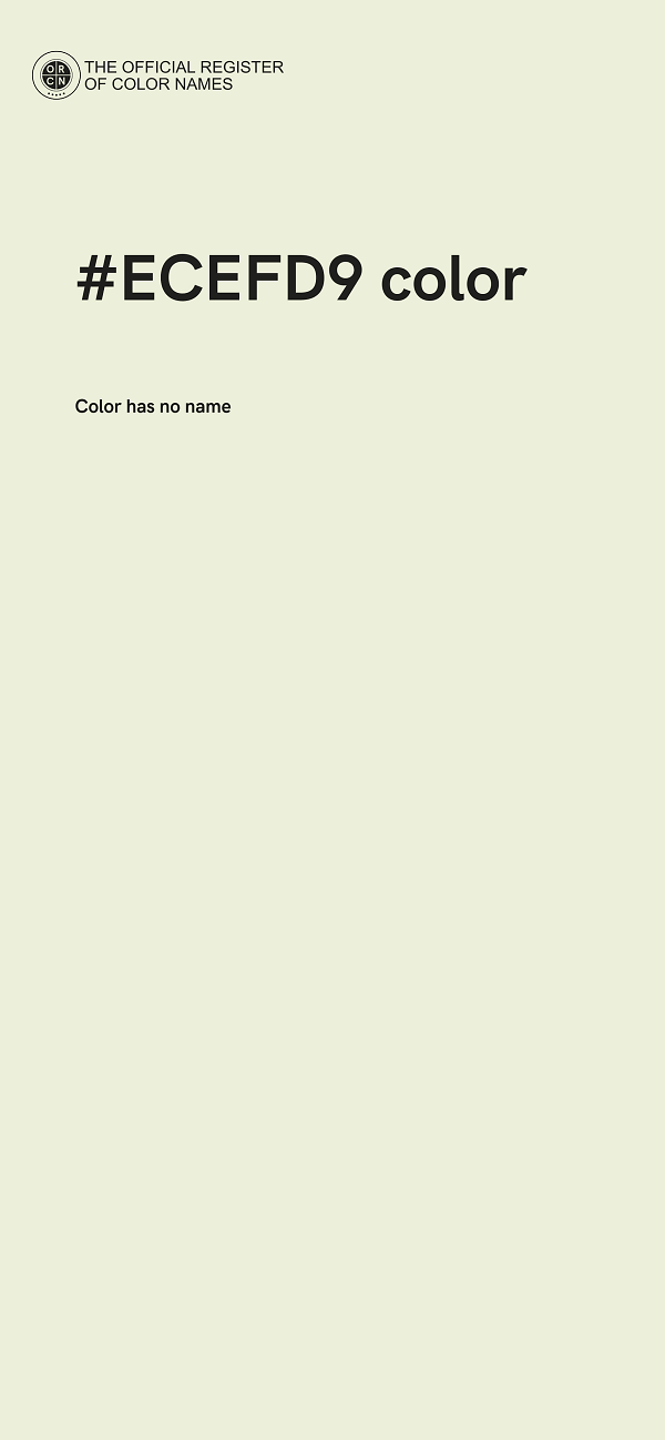 #ECEFD9 color image