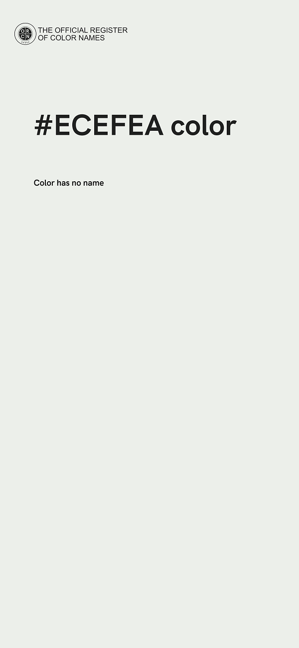 #ECEFEA color image