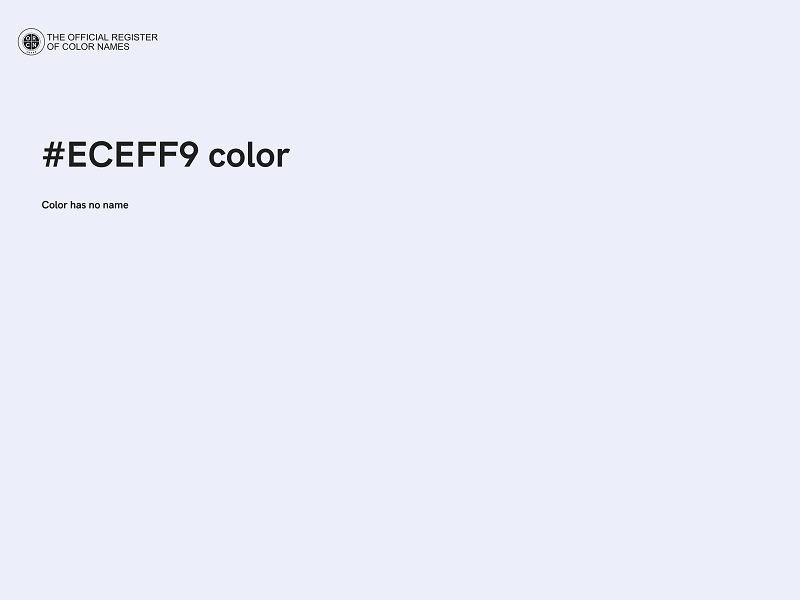 #ECEFF9 color image