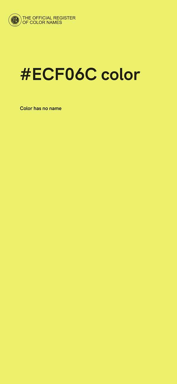 #ECF06C color image
