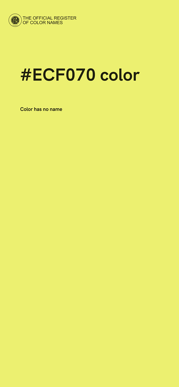 #ECF070 color image