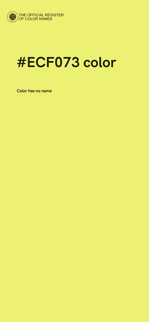 #ECF073 color image