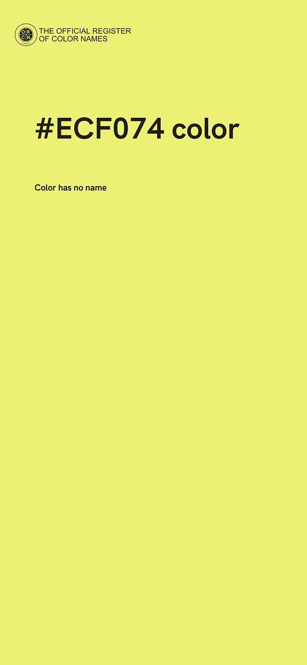 #ECF074 color image