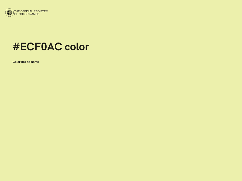 #ECF0AC color image