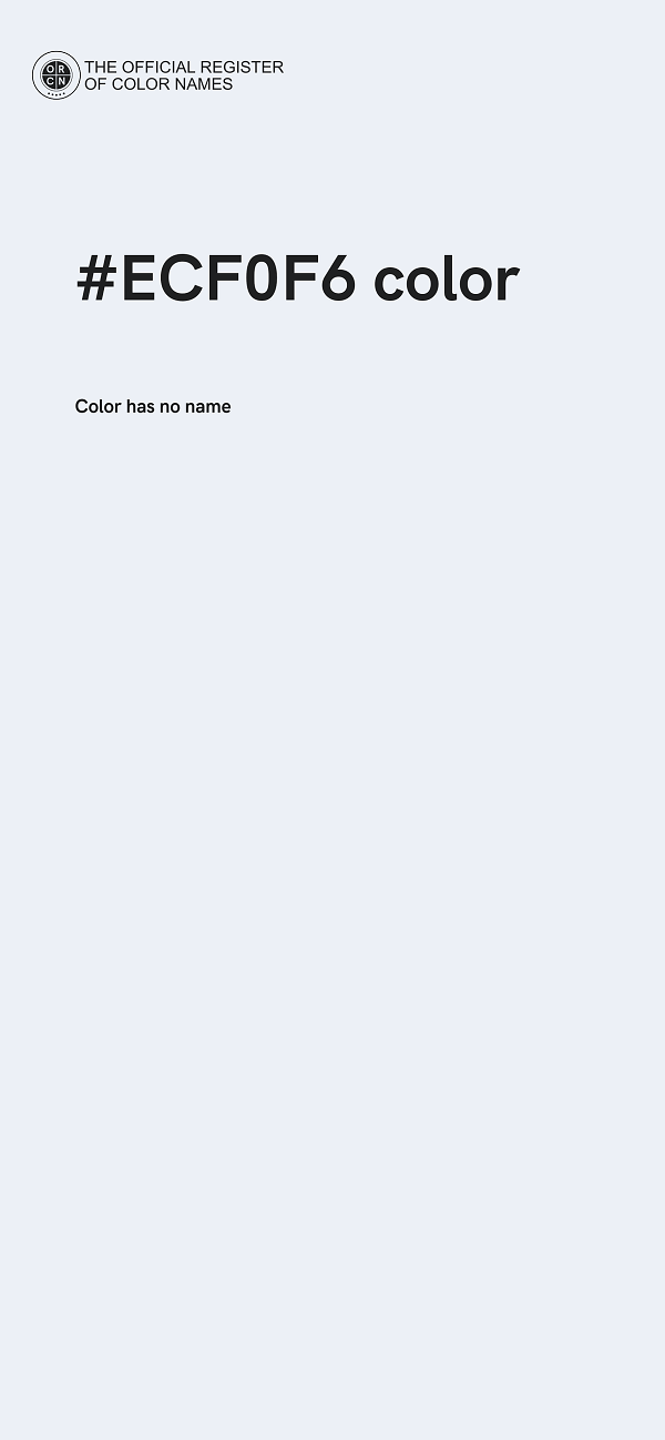#ECF0F6 color image