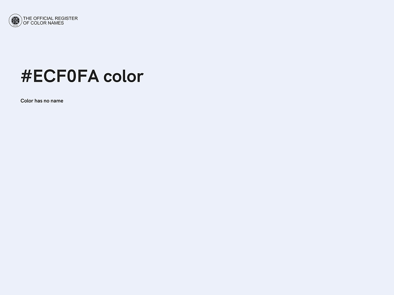 #ECF0FA color image