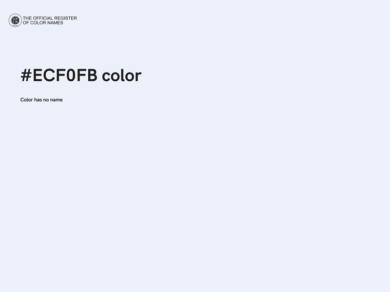 #ECF0FB color image