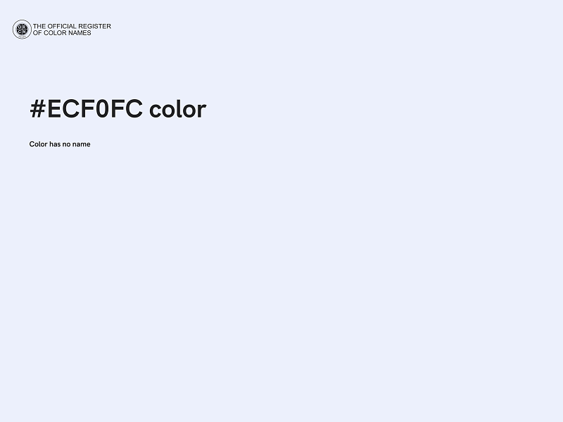 #ECF0FC color image