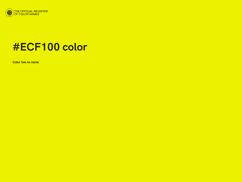 #ECF100 color image