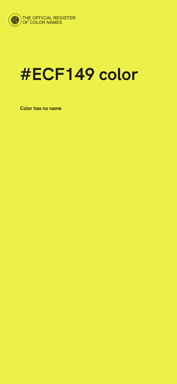 #ECF149 color image