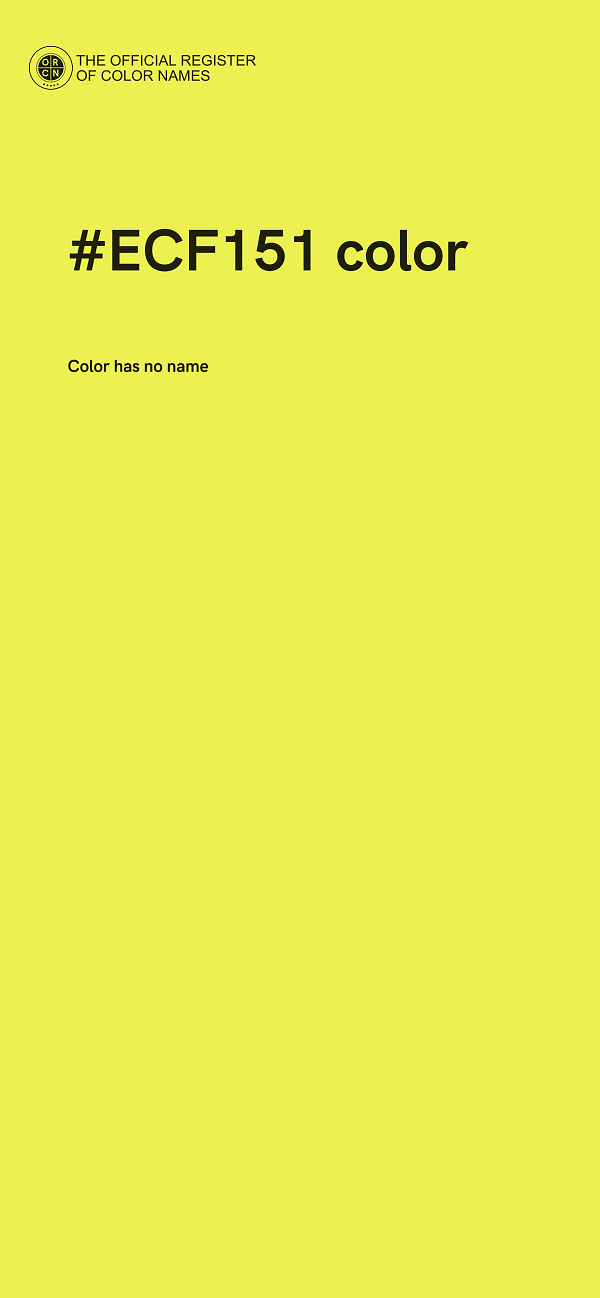 #ECF151 color image