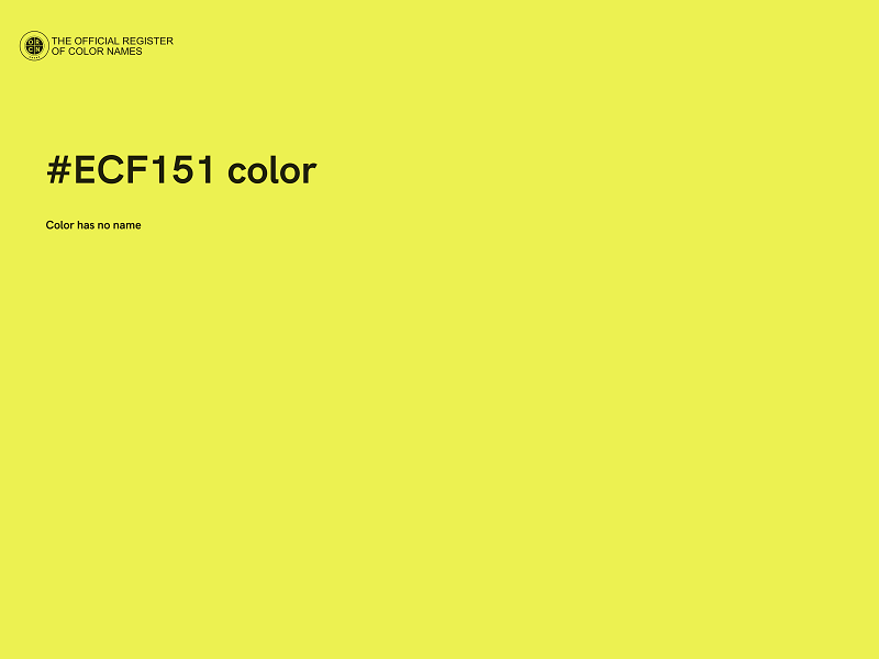 #ECF151 color image